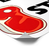 Poster Steak végétarien complet (Coin)