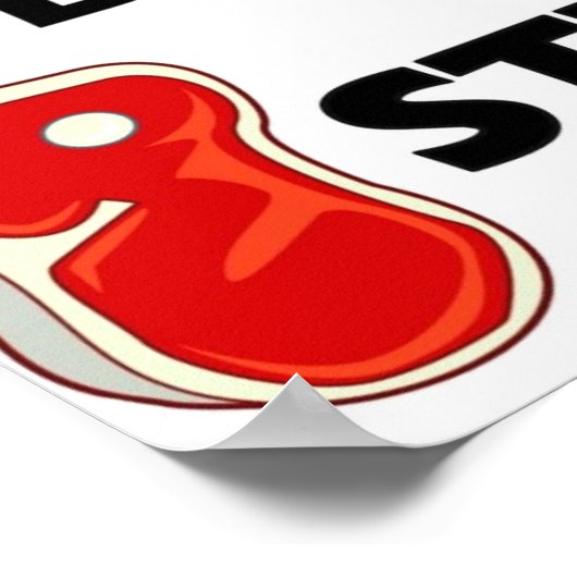 Poster Steak végétarien complet (Coin)