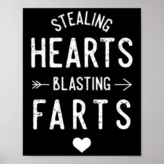 Poster Stealing Hearts Blasting Farts Funny Valentine's D (Devant)
