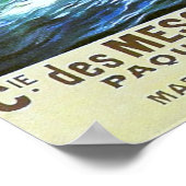 POSTER STEAMER MARCHANT FRANÇAIS CLASSIQUE (Coin)