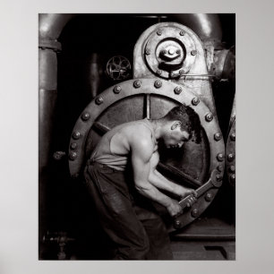 Poster Steamfitter, 1921. Photo vintage