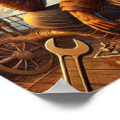 Poster Steampunk 11, La muse du mécanicien de navi (Coin)