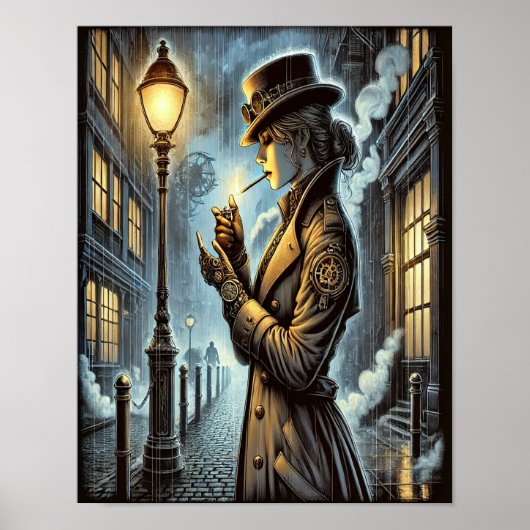 Poster Steampunk 20, Le secret du détective (Devant)