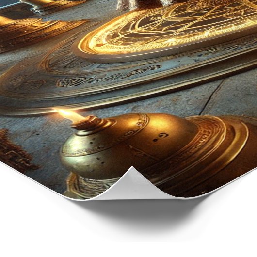 Poster Steampunk 27, L'Astronome Éther (Coin)