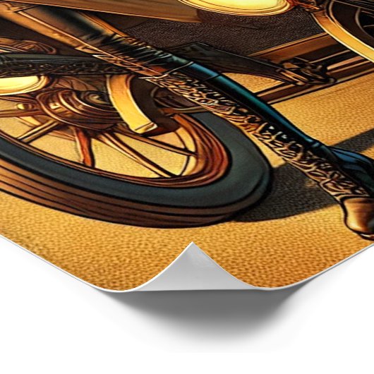 Poster Steampunk 30, Chauffeur de fond (Coin)