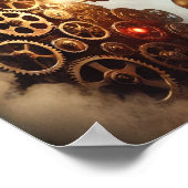 Poster Steampunk 56 L'horloge Saboteur (Coin)