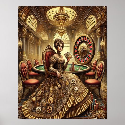 Poster Steampunk 8, La Reine du Grand Casino (Devant)