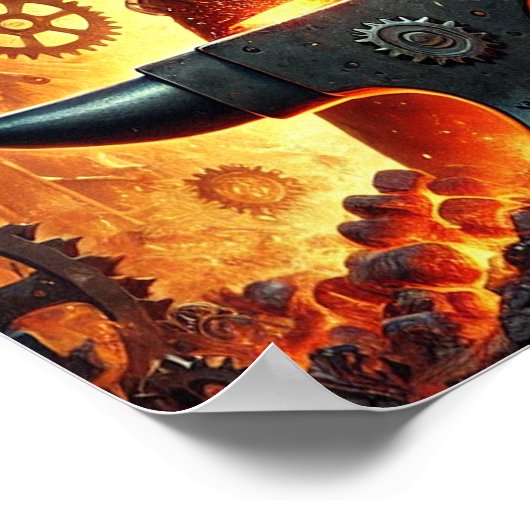 Poster Steampunk 9, Le Smithy À Vapeur (Coin)