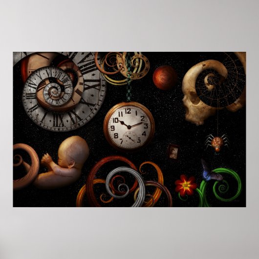 Poster Steampunk - Abstrait - Le début et la fin (Devant)