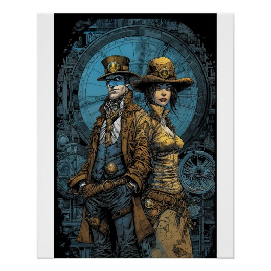 Poster Steampunk Adventure (Devant)