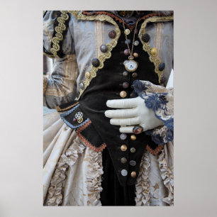 Poster Steampunk bodice, Carnival, Venise