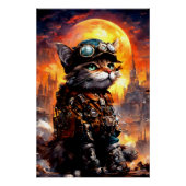 Poster Steampunk Cat II (Devant)