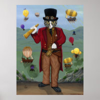 Steampunk Chat Victorian Portrait Imaginaire gothi