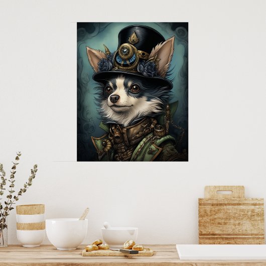 POSTER STEAMPUNK CHIHUAHUA (Cuisine)