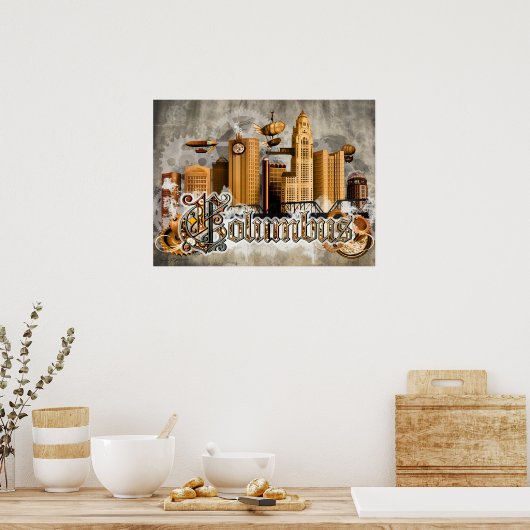 Poster Steampunk Columbus (Cuisine)