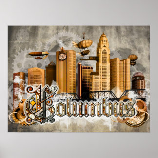 Poster Steampunk Columbus