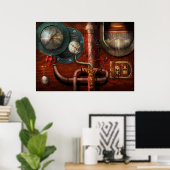Poster Steampunk - Commandes (Bureau à domicile)