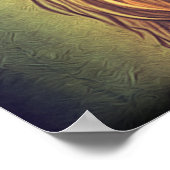 Poster Steampunk Couleur Gradient Lion Rustique (Coin)