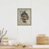 Poster Steampunk Dirigible Balloon (Cuisine)