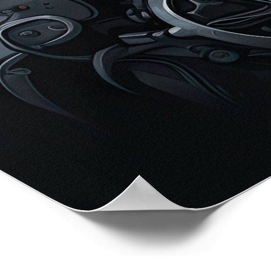 POSTER STEAMPUNK DOBERMAN (Coin)