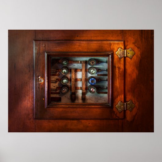 Poster Steampunk - Électrique - Le panneau de fusible (Devant)