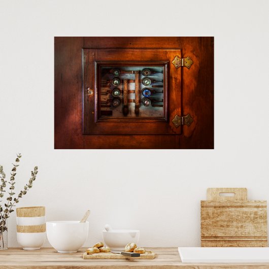 Poster Steampunk - Électrique - Le panneau de fusible (Cuisine)