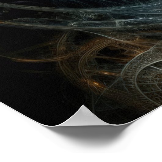 Poster Steampunk Ethereal - Femme Abstraite - Art Surreal (Coin)