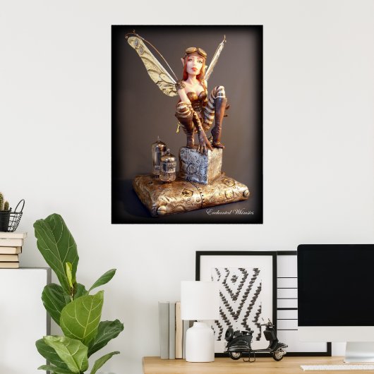 Poster "Steampunk Fairy" (Bureau à domicile)