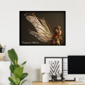 Poster "Steampunk Fairy" (Bureau à domicile)
