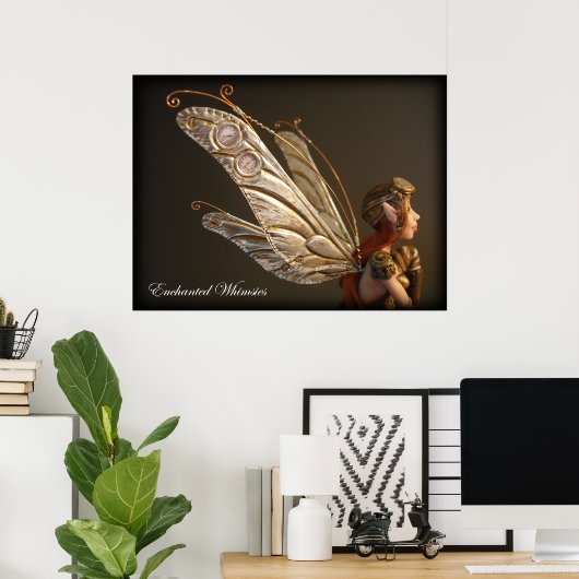 Poster "Steampunk Fairy" (Bureau à domicile)