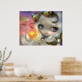 Poster Steampunk Fairy Windswept ART IMPRIMER (Cuisine)
