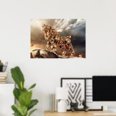 Poster SteamPunk GOLD LEON (Bureau à domicile)