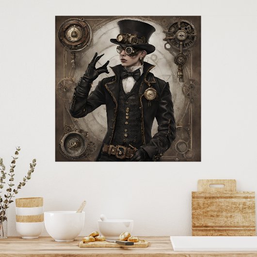 Poster Steampunk gothique (Cuisine)