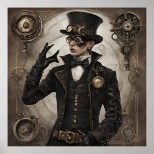 Poster Steampunk gothique