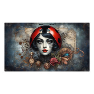 Poster Steampunk gothique LadyBug Wall Art