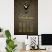 Poster Steampunk heart, (Bureau à domicile)