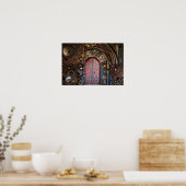 Poster Steampunk Horloge Horaire Porte (Cuisine)
