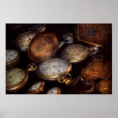 Poster Steampunk - Horloge - Temps porté (Devant)