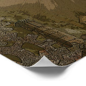 Poster Steampunk Imaginaire City (Coin)