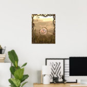 Poster Steampunk Imaginaire City (Bureau à domicile)