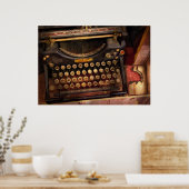Poster Steampunk - Juste une machine à écrire ordinaire (Cuisine)