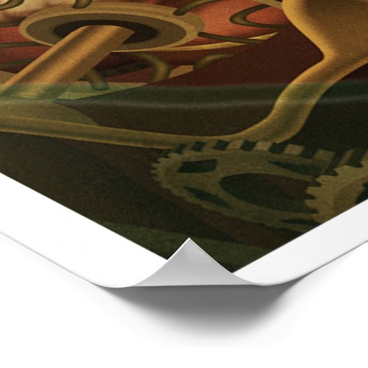 Poster Steampunk Kitty (Coin)