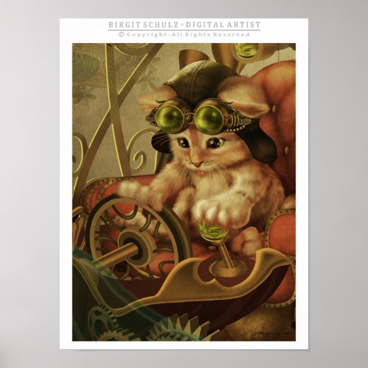 Poster Steampunk Kitty (Devant)