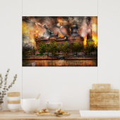 Poster Steampunk - La guerre a commencé (Cuisine)