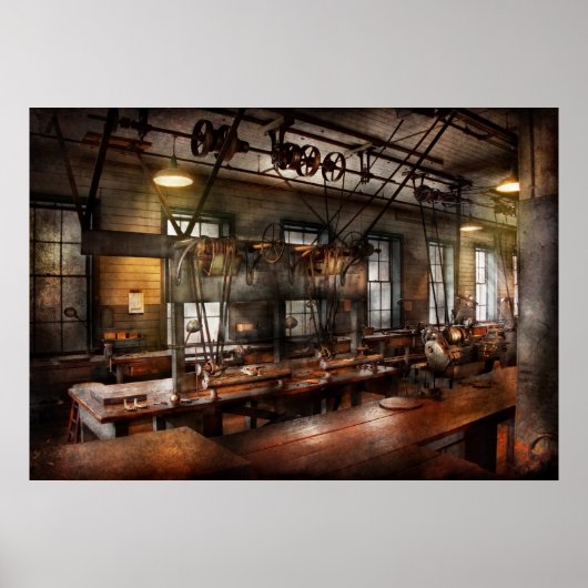 Poster Steampunk - L'Atelier (Devant)