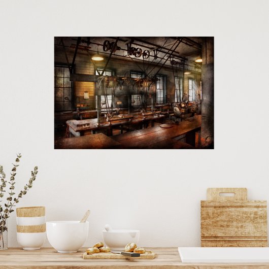 Poster Steampunk - L'Atelier (Cuisine)