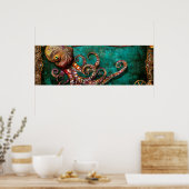 Poster Steampunk - L'histoire du Kraken (Cuisine)