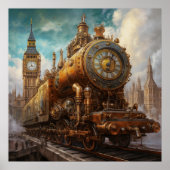 Poster Steampunk Londres (Devant)