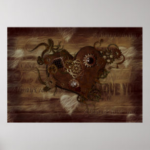 Poster Steampunk Love
