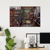 Poster Steampunk - Machine - Toutes les cloches et siffle (Bureau à domicile)